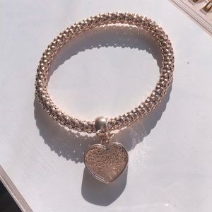Rose Gold Heart Bracelet